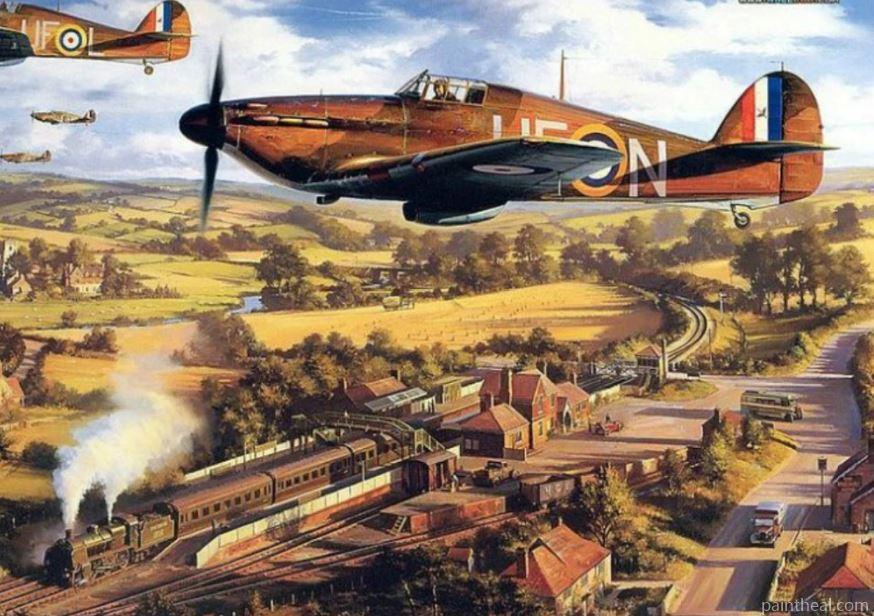 Military Warplane Painting By Numbers Kits