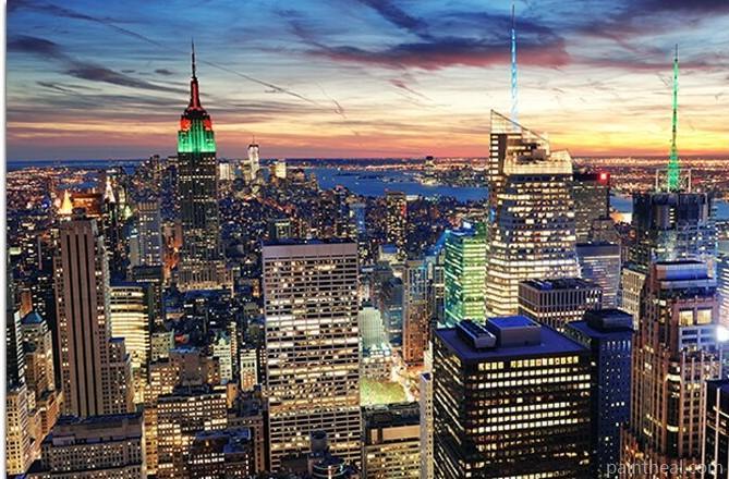 New York Shines Cities Painting By Numbers Kits
