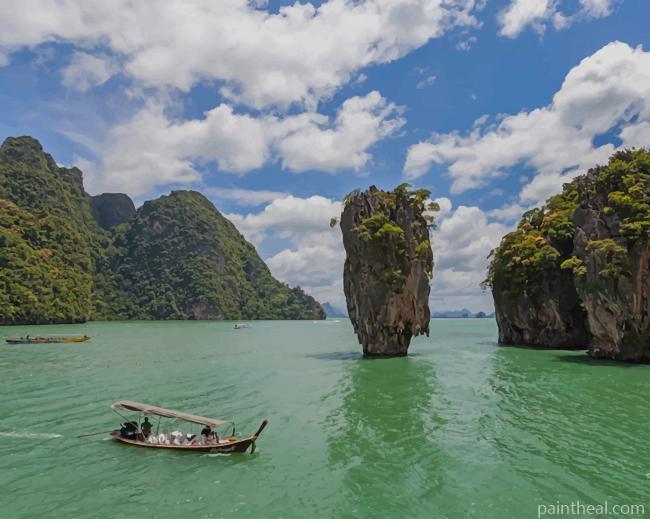 Ao Phang Nga Thailand Painting By Numbers Kits