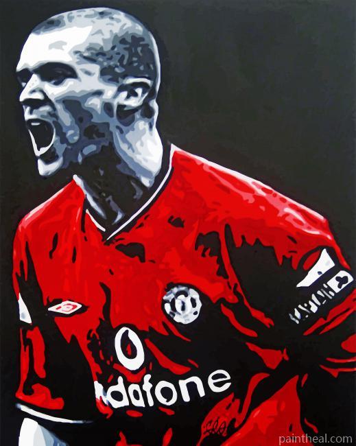 Roy Keane Manchester United Painting By Numbers Kits