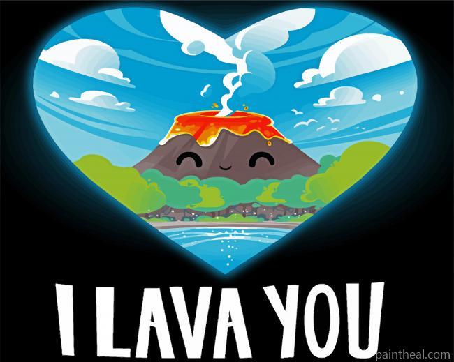 I Lava You Poster Painting By Numbers Kits