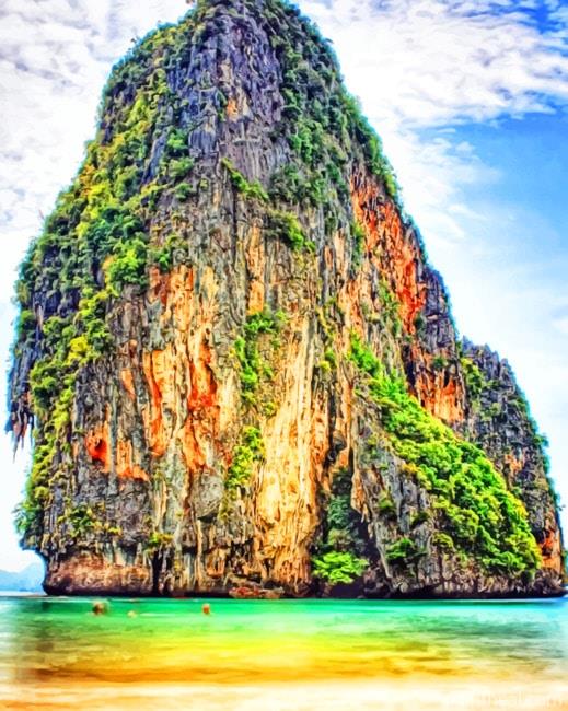 Phra Nang Beach Painting By Numbers Kits