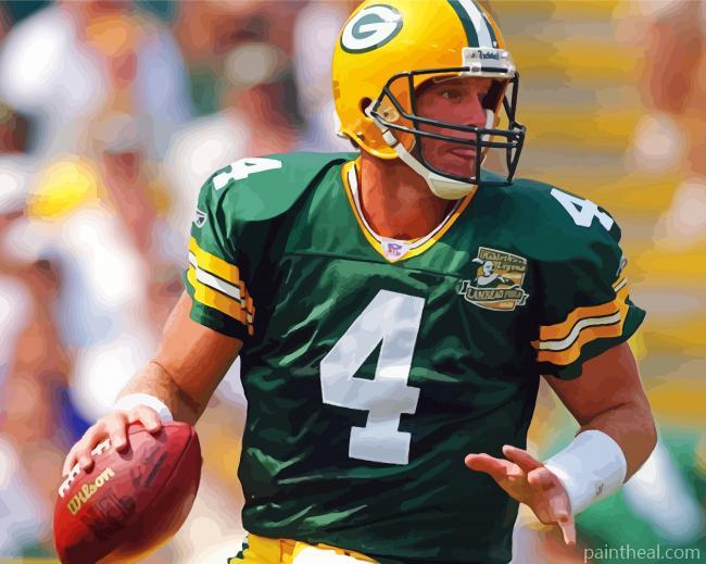Brett Favre American Football Player Painting By Numbers Kits