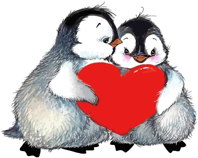 Penguins Love Painting By Numbers Kits