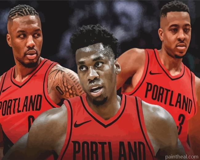 Portland Trail Blazers Players Painting By Numbers Kits