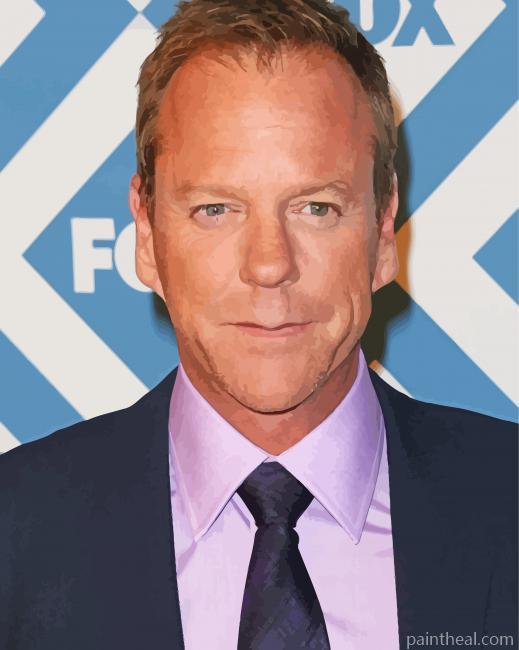 Classy Kiefer Sutherland Painting By Numbers Kits