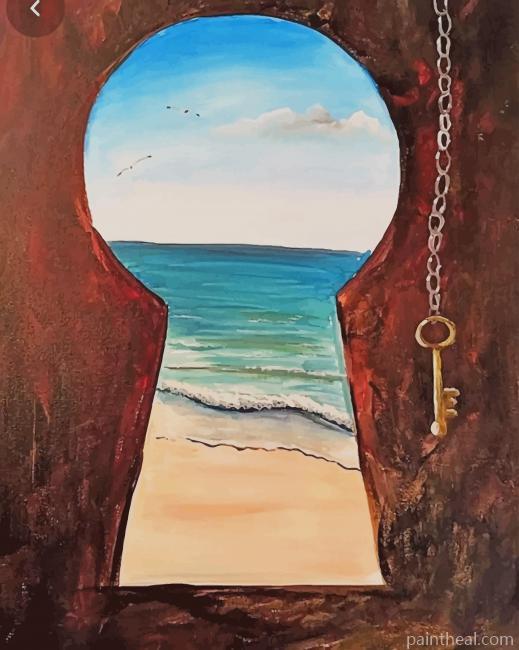Ocean Keyhole Painting By Numbers Kits