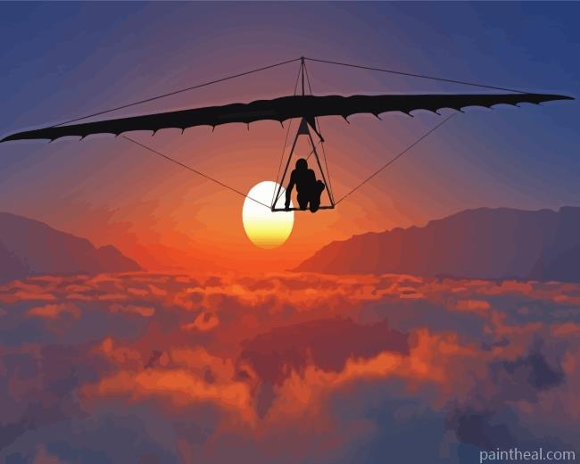 Glider Silhouette Painting By Numbers Kits