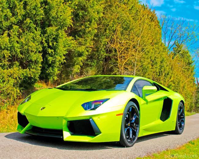Lamborghini Aventador NEW Painting By Numbers Kits