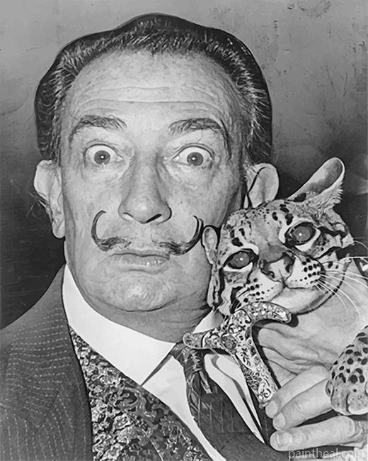 Dali And The Cat Painting By Numbers Kits