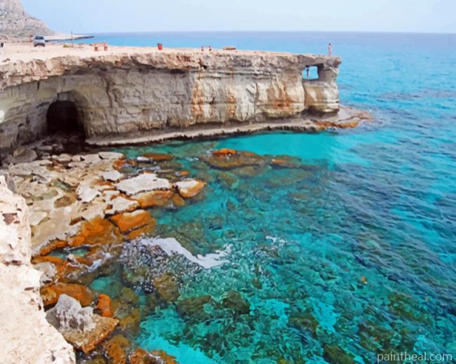 Cyprus Sea Cave Painting By Numbers Kits