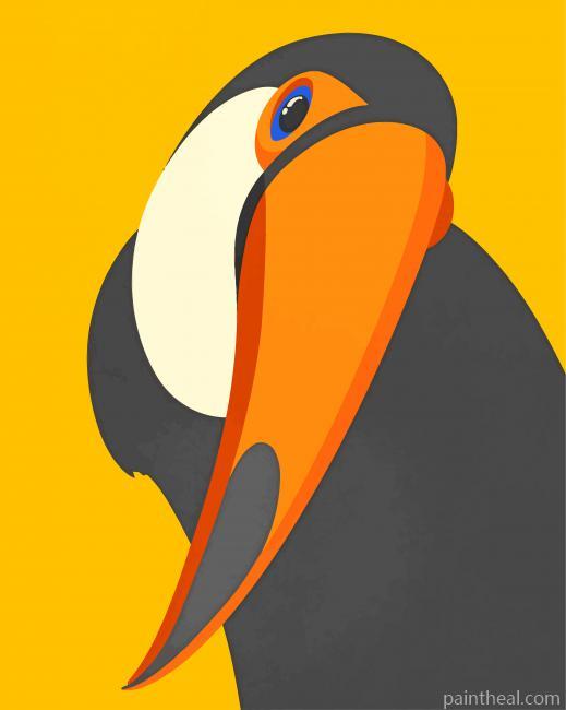 Cute Tucan Painting By Numbers Kits
