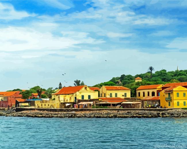 Goree Destination Senegal Painting By Numbers Kits