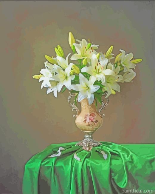 Lilies Bouquet Painting By Numbers Kits