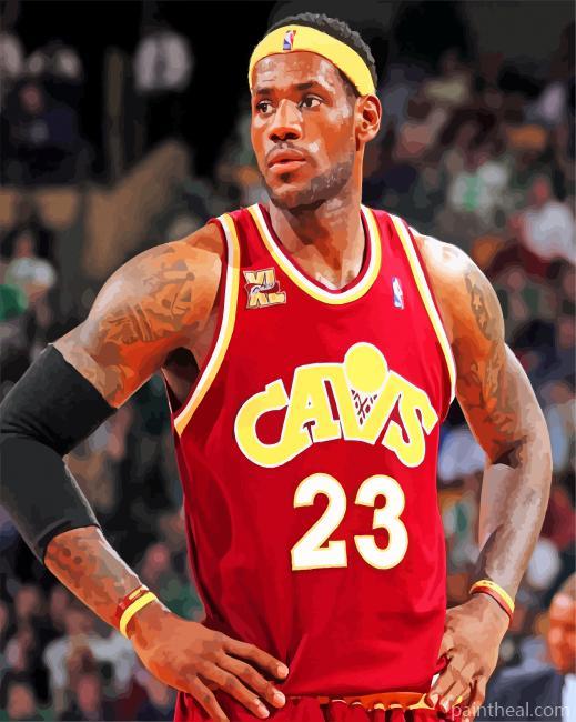 Cleveland Cavaliers Lebron Painting By Numbers Kits