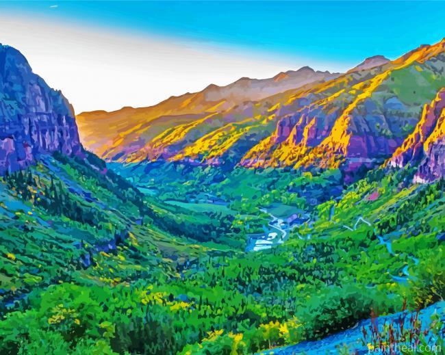 Telluride Colorado Landscape Painting By Numbers Kits