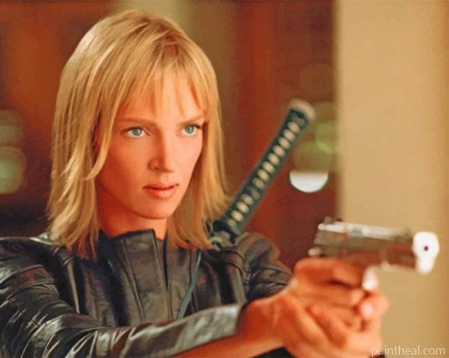 Kill Bill Uma Thurman Painting By Numbers Kits