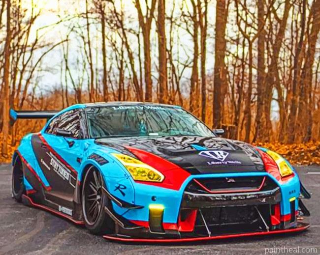 Nissan GTR Cars Painting By Numbers Kits