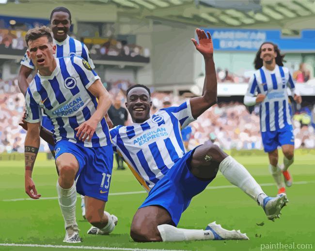 Brighton And Hove Albion Players Painting By Numbers Kits