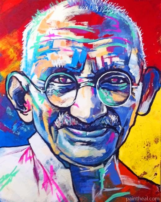 Ghandi Painting By Numbers Kits