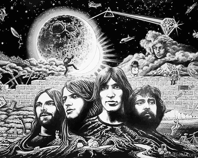 Pink Floyd Rock Band Painting By Numbers Kits