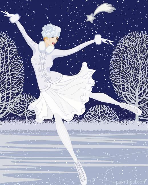 Figure Skating Girl Painting By Numbers Kits