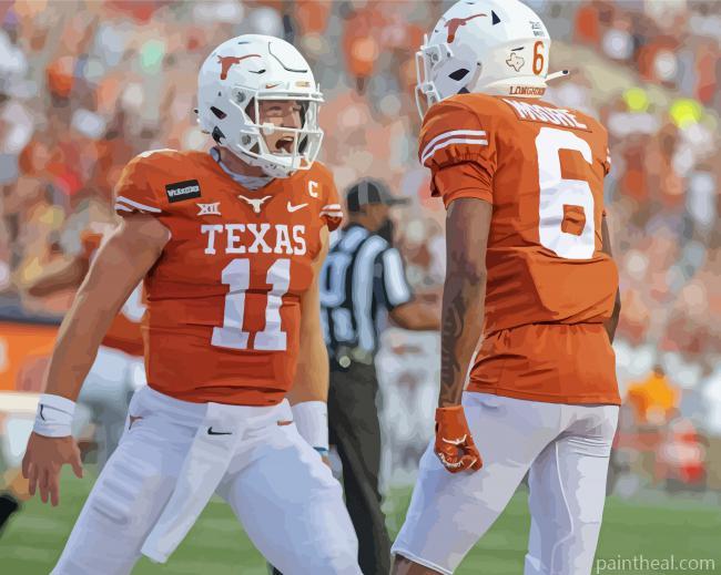 Texas Football Players Painting By Numbers Kits