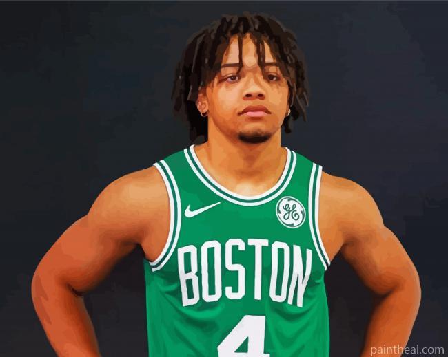 The Basketballer Carsen Edwards Painting By Numbers Kits