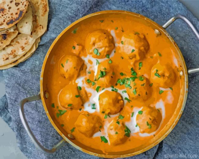 Indian Recipes Painting By Numbers Kits