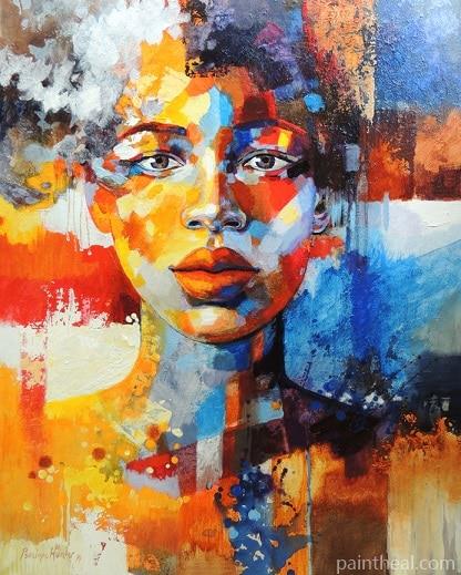Portrait of Portia People Painting By Numbers Kits