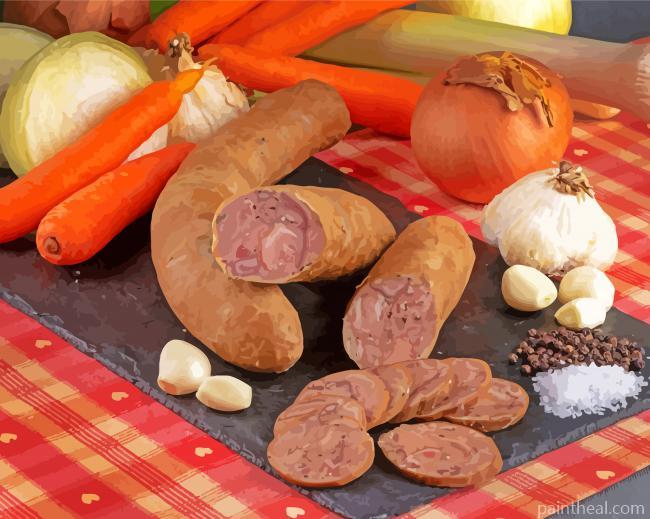 Boudin And Vegetables Painting By Numbers Kits