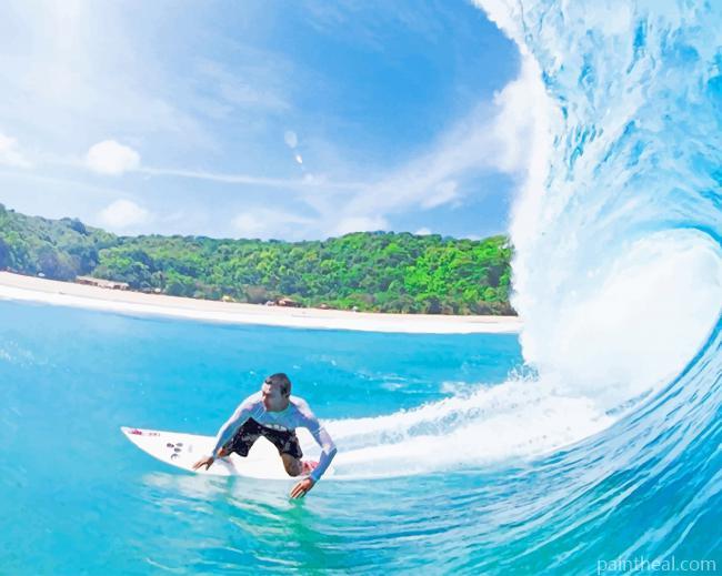 Surfing Sport In Summer Painting By Numbers Kits