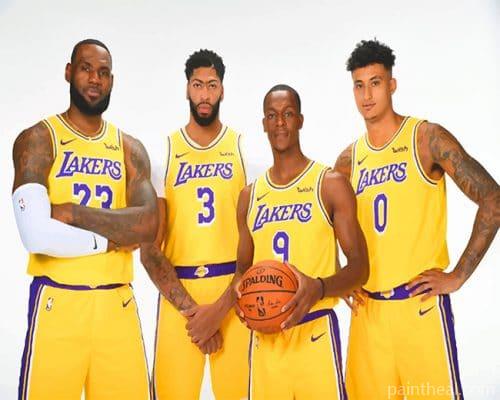 Lakers Team Painting By Numbers Kits