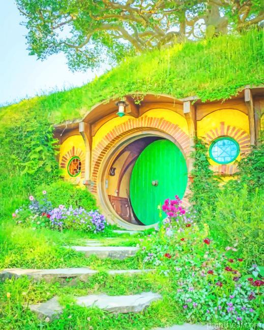 Hobbit House New Zealand Painting By Numbers Kits