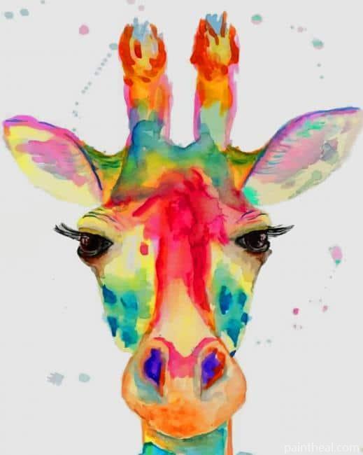 Watercolor Giraffe NEW Painting By Numbers Kits
