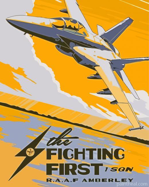 RAAF Military Poster Painting By Numbers Kits