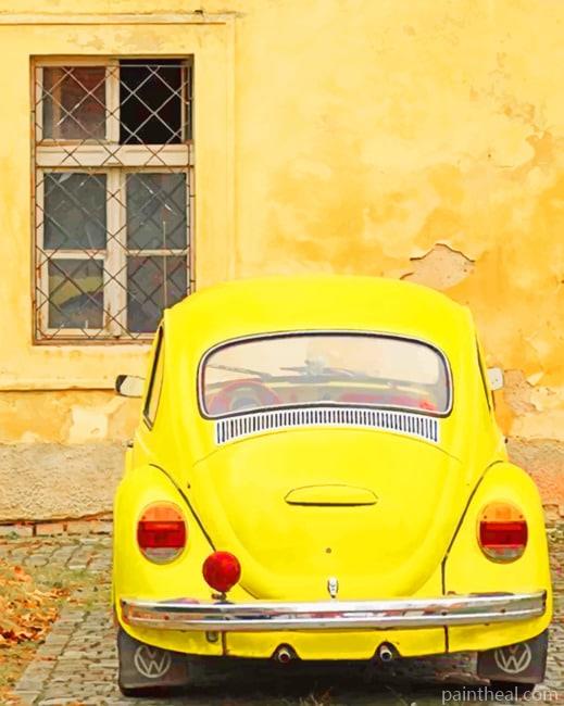 Aesthetic Yellow Volkswagen NEW Painting By Numbers Kits