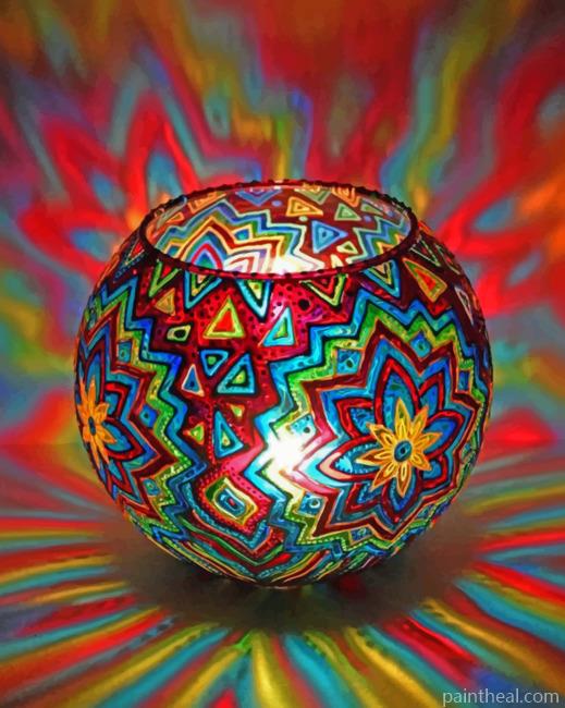 Colorful Trippy Decoration Painting By Numbers Kits
