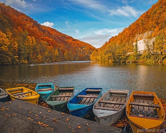 Boat Beautiful Nature NEW Painting By Numbers Kits