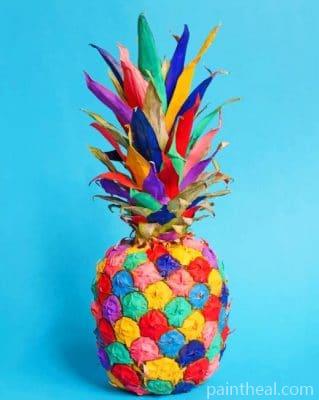 Colored Pineapple Painting By Numbers Kits