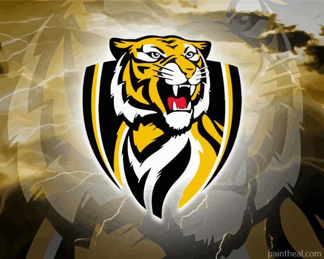 Richmond Tigers Logo Art Painting By Numbers Kits
