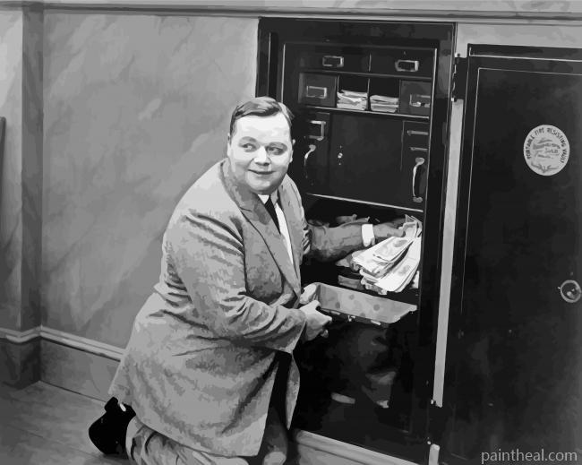 Monochrome Roscoe Arbuckle Painting By Numbers Kits