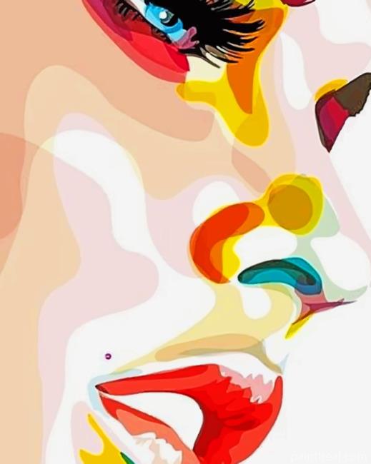 Girl Face Painting By Numbers Kits