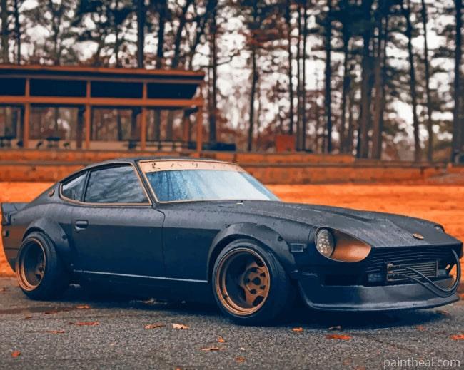 Black Nissan Fairlady Painting By Numbers Kits