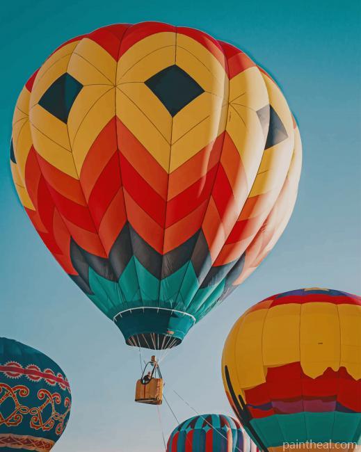 Hot Air Balloons Painting By Numbers Kits