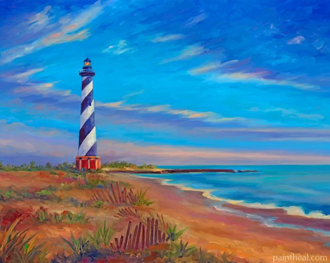 Cape Hatteras Lighthouse Painting By Numbers Kits