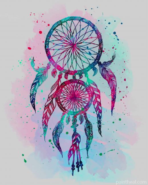 Watercolor Dream Catcher NEW Painting By Numbers Kits
