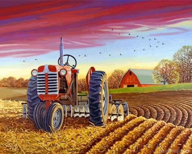 Farm Tractor Painting By Numbers Kits