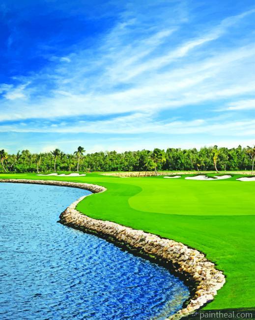 Ritz Carlton Grand Cayman Golf NEW Painting By Numbers Kits