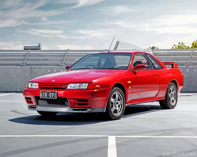 Red Skyline R32 Painting By Numbers Kits
